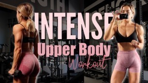 'INTENSE UPPER BODY WORKOUT // Save This One // Post Workout Meal'