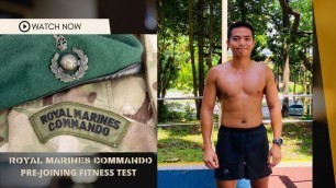'Army guy tries the Royal Marines Pre-joining Fitness Test'