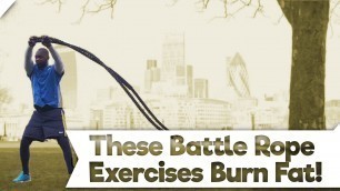 'Amazing Battle Ropes HIIT Workout - 7 battling rope exercises'