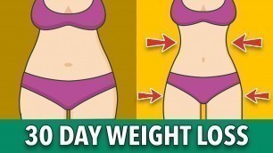 '30 Day Weight Loss Challenge: Easy Home Exercises'