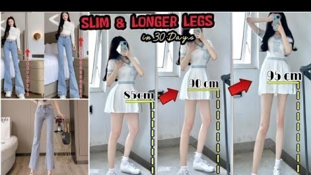 'SLIM & LONGER Legs in 30 Day | Home workout challenge'