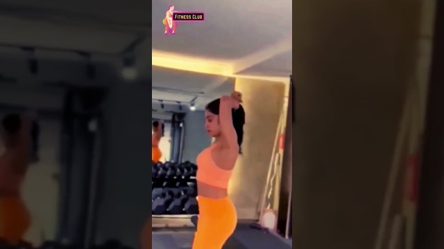 'woman fitness exercise | Jahnvi kapoor| Celebrity gym videos| Smart body| #fitness #health'