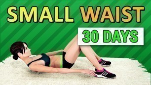 'Small Waist in 30 Days - Home Workout Challenge'