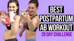 'Daily Postpartum Ab Workout (28 Day Challenge!)'