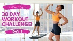 '30 Day Workout Challenge - \'SEIZE THE DAY\' - Day 3 | (NO EQUIPMENT) Weight Loss Workout'