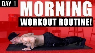 '8 Min Good Morning Workout | No Equipment (Day 1 of 30 Day Workout Challenge)'
