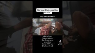 'Workout Challenge Day 6/30  #flex #motivation #workout #workoutchallenge  #fitness'