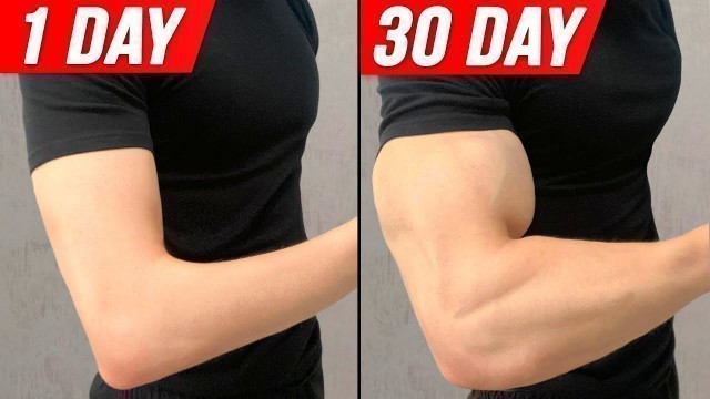'Get Bigger Arms In 30 DAYS ! ( Home Workout )'