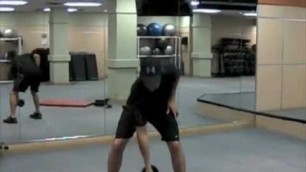 'Golf Exercise for Power  - 1 Arm Dumbell Lateral throws'