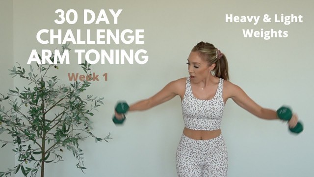 '10 MIN ARM TONING- 30 DAY CHALLENGE WEEK 1'