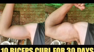 'I Did 10 Biceps Curls Everyday For 30 Days Result | Bicep Transformation #shorts #ytshorts #viral'