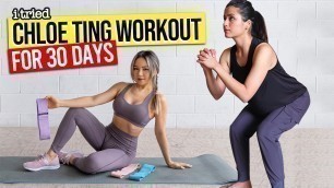 'I Tried Chloe Ting Workout For 30 Days| In Hindi | 30 Day Workout Challenge'