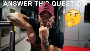 'I HAVE A QUESTION FOR YOU ALL | NEW TATTOO | Chest Workout'