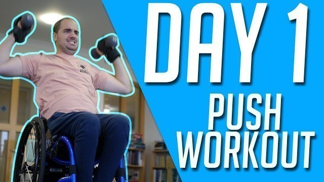 'DAY 1 Push - 30 Day Wheelchair Fitness Challenge 2020'