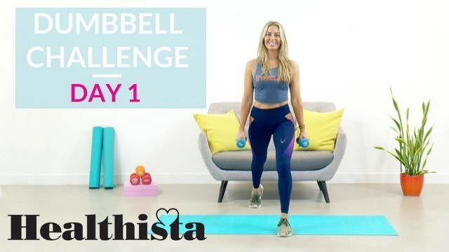 '30 Day Dumbbell Workout Challenge | Ass and Abs | Day 1'