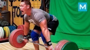 'John Cena Set a New Deadlift Record (Workout) | Muscle Madness'