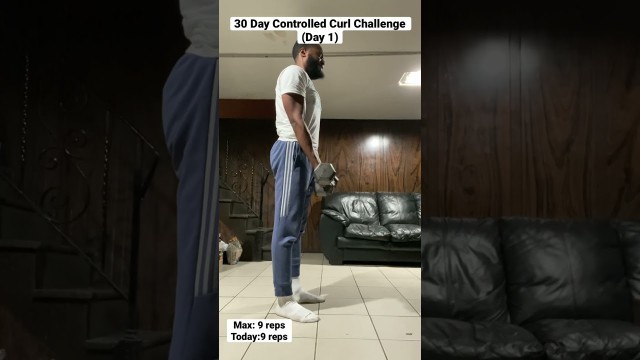 '30 Day Controlled Curl Challenge (Day 1) #fitness #challenge #workout'