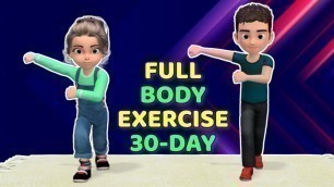 '30-DAY KIDS FITNESS CHALLENGE – FULL BODY EXERCISE'