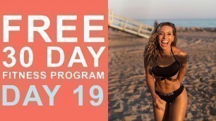 'Day 19 | Free 30 Day Fitness Challenge | Sculpt & Tighten Hourglass Shape'