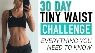 '30 DAY TINY WAIST WORKOUT CHALLENGE | Schedule, Equipment, and MORE!'