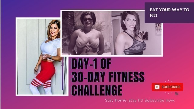 'Day-1 of 30-day Fitness Challenge | How to lose weight in 2021 | Fitness Challenge | #Karinarabin'