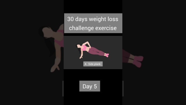 '30 days weight loss challenge exercise (day 5)'