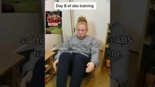 'Day 8 of abs training at home  for 30 day abs Challenge #shorts #fitness  #abworkout'