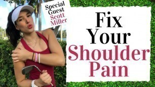 'Fix Your Shoulder Pain And Improve Your Golf Swing -  Golf Fitness Tips'