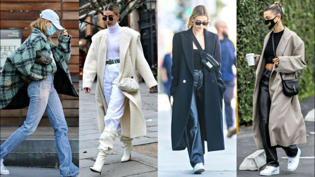 'Hailey Bieber Winter Outfits ideas #shorts #2021'