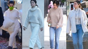 'Selena Gomez winter outfits idea'