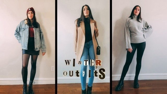 'Easy Winter Outfits Using Basics | Winter Lookbook 2020 #shorts'