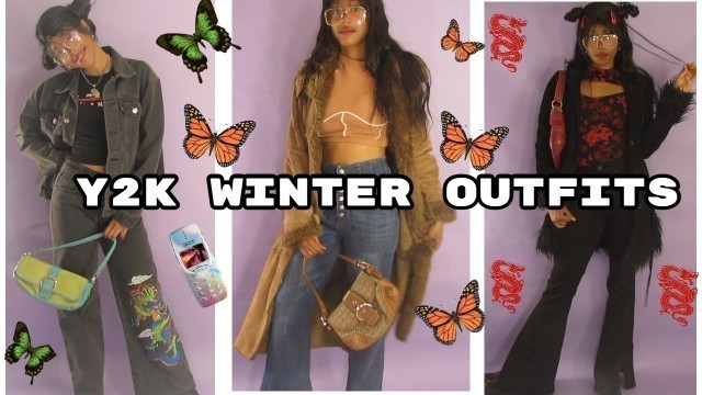 'WINTER OUTFITS| Y2K AESTHETIC FALL-WINTER OUTFITS'