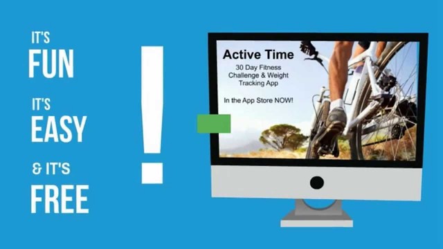 'Active Time 30 Day Fitness Challenge and Weight Loss Tracking App'