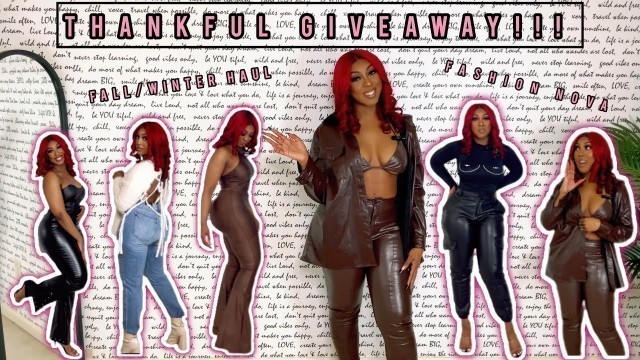 'Fall/Winter Haul Fashion Nova | Fall/Winter Lookbook | FN Fall Outfits'