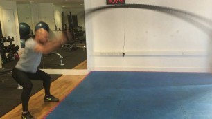 'How to Battle Ropes Slams technique Workout | MG Fitness'