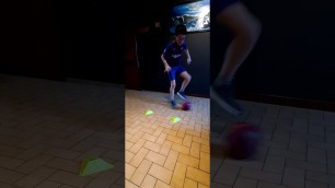 'exercice technique avec le ballon'