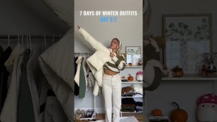 'winter outfit ideas: winter fashion, street style, puffer jacket, styling tips, knit sweater'