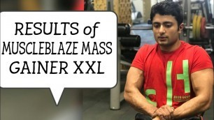 'Muscleblaze Mass Gainer Xxl RESULTS) | GAIN SIZE |AMAZON | Raghu Khanna Fitness'