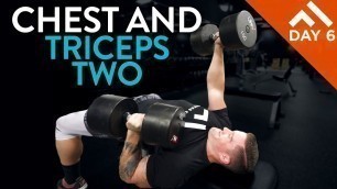 'CHEST AND TRICEPS MUSCULAR ENDURANCE | WEEK IN THE SWOLE PROGRAM DAY 6'