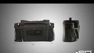 'Isolator Fitness 6 Meal ISOBAG Meal Prep Management Insulated Lunch Bag Cooler with 12 Stackable'