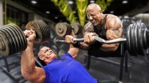 'John Cena Vs The Rock / Gym Training Motivation Music / Best Workout Music Mix 2017'