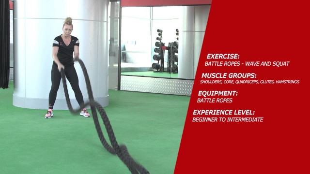 'Fitness First | Battle Ropes Wave & Squat'