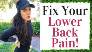 'Fix Your Golf Swing LOWER BACK PAIN!  Golf Fitness Tips'