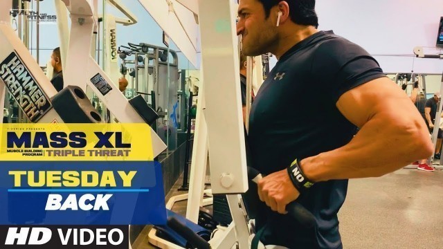 'Tuesday: Back Exercise - MASS XL - Muscle Building Program by Guru Mann'