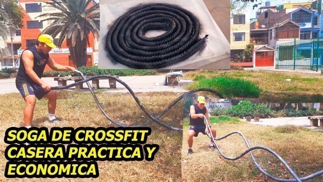 'HAZ TU PROPIO BATTLE ROPES, SOGA DE CROSSFIT CASERA PRACTICA Y ECONOMICA.'