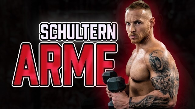 'SCHULTERN ARME Finisher Workout mit Hanteln | Workout zum Ausbrennen für Bizeps & Trizeps'