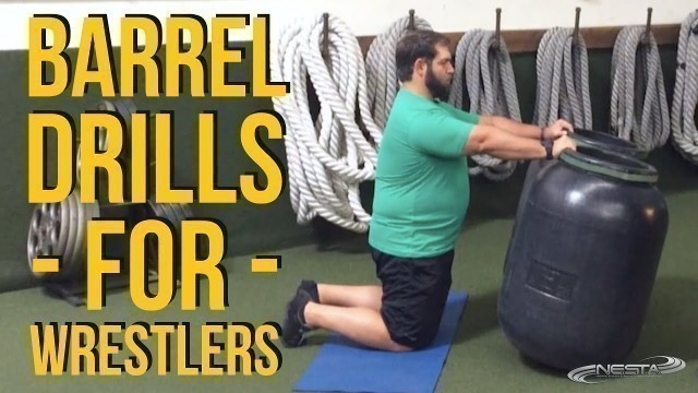 'Barrel Drills for Wrestlers | Battle Ropes Techniques & Training'