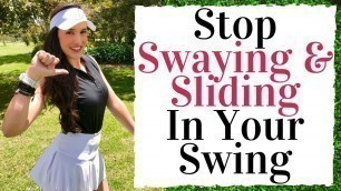 'How To Stop Swaying and Sliding In Golf - Golf Fitness Tips'