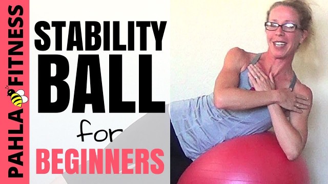 'Gentle STABILITY BALL for BEGINNERS | 15 Minute Strength + Stability Home Workout'