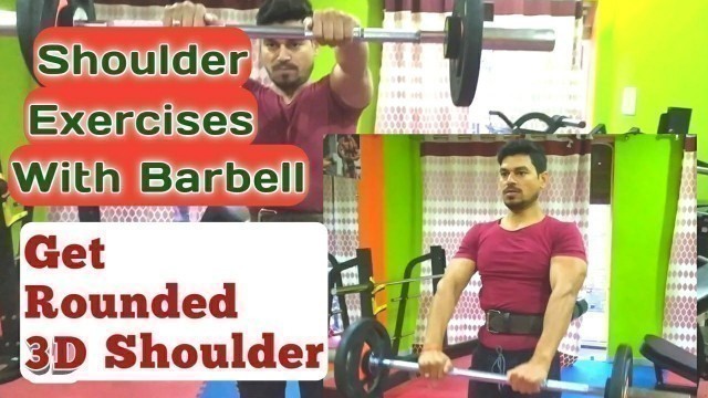 'Top 7 SHOULDER MASS Exercises! | Shoulder Workout With Barbell | Fitness For You FFY'